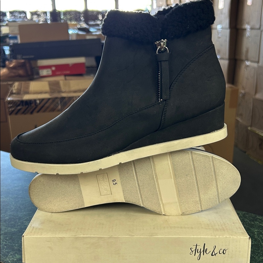 Style & Co Danniee Wedge Booties